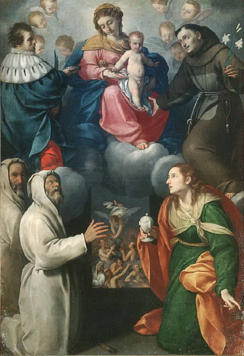 C (1650 circa), Madonna con Bambino e santi